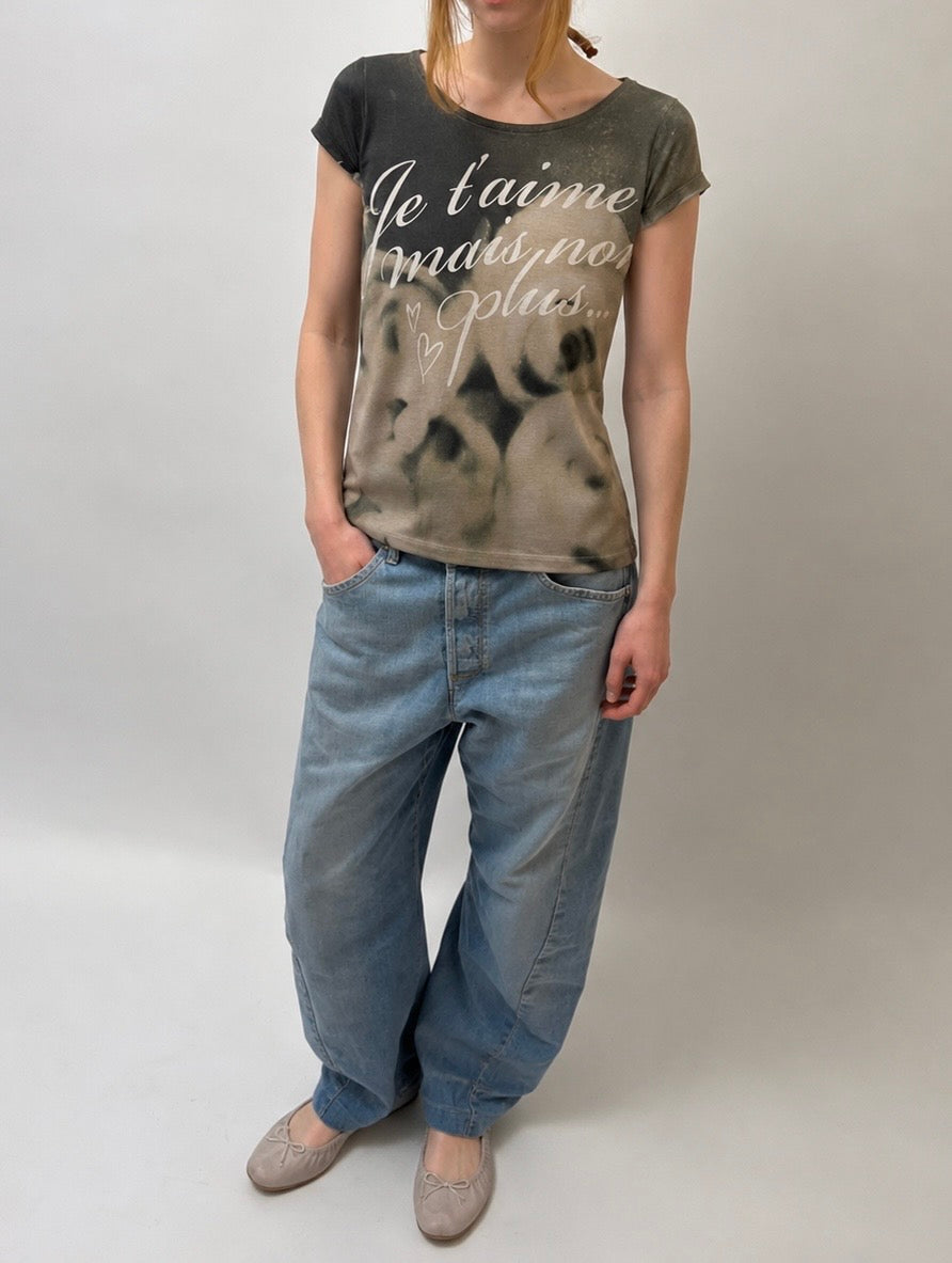 Soft Grunge French Tee - Olive - S/M