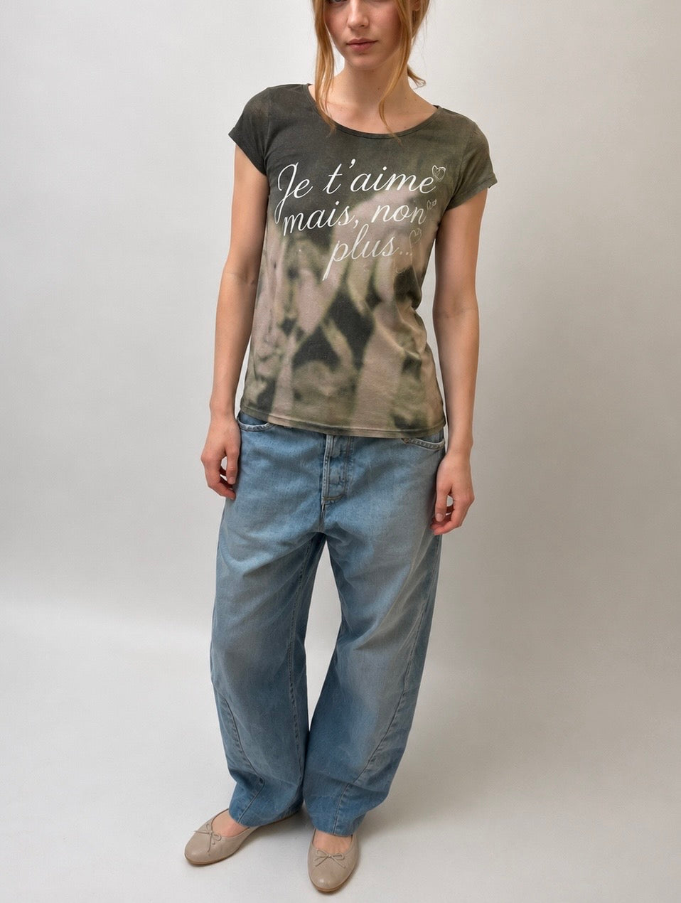 Soft Grunge French Tee - Olive - S/M