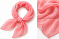 Sheer 100% Silk Scarf - Bubblegum Pink