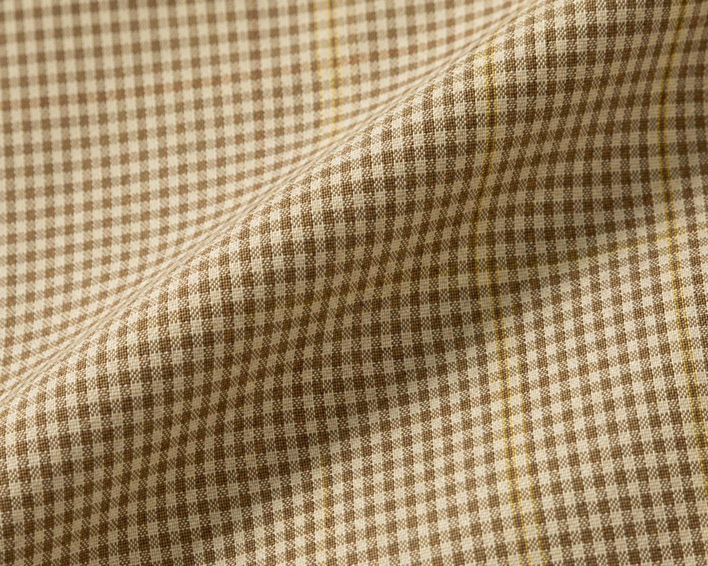 Camel Micro Check Blazer - Beige - M