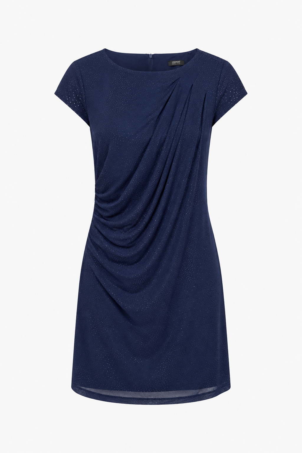 Midnight Drape Dress - Navy - S/M