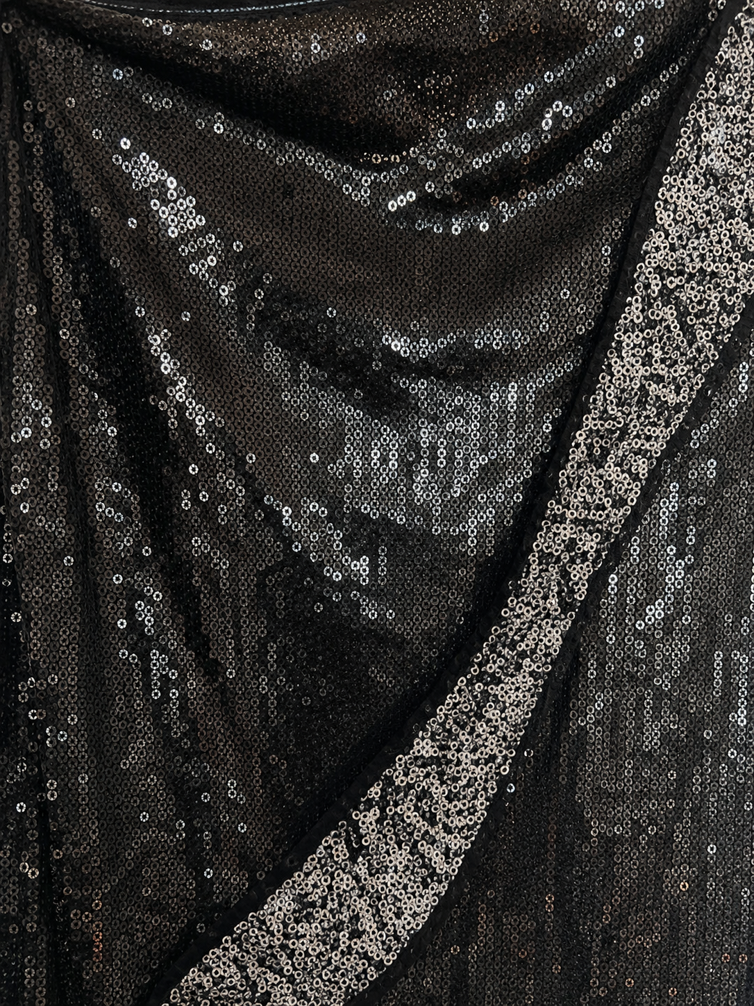 Noir Sequin Dress - Black - M