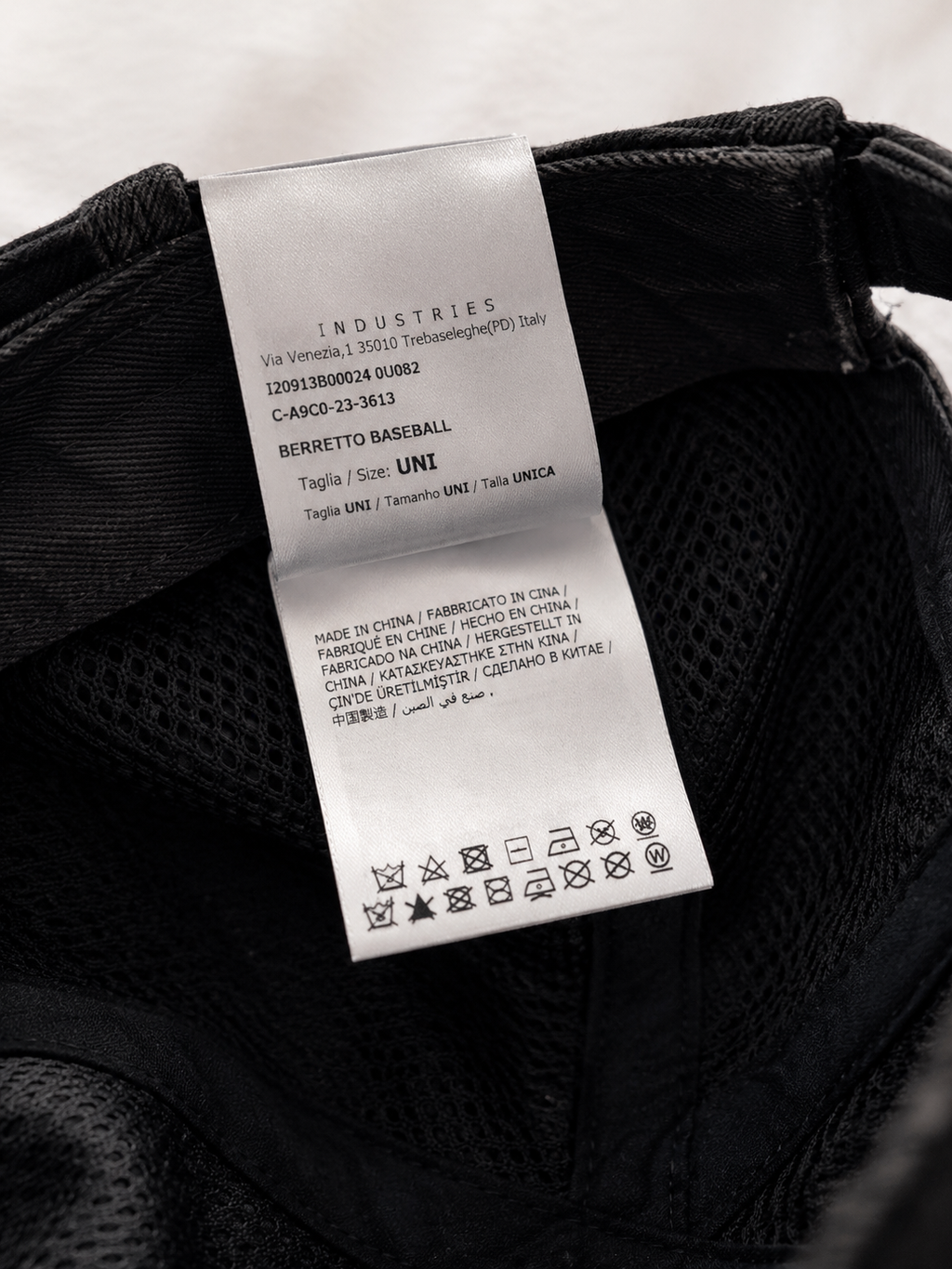 Moncler Washed Cap - Navy - One Size