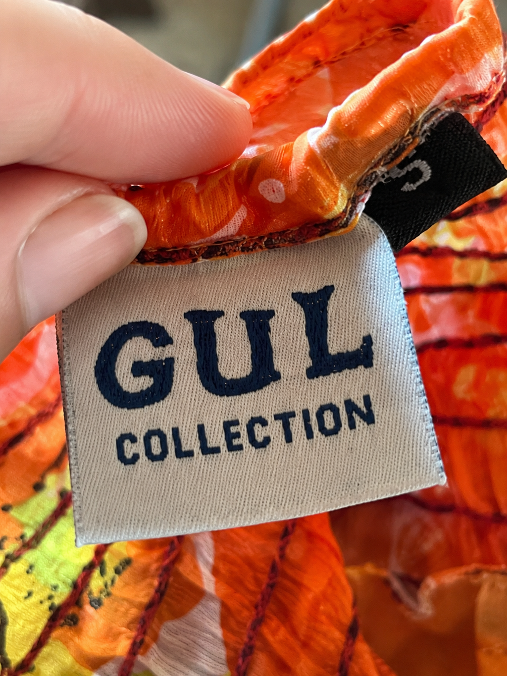 Sunset Print Dress - Orange Multi - S/M