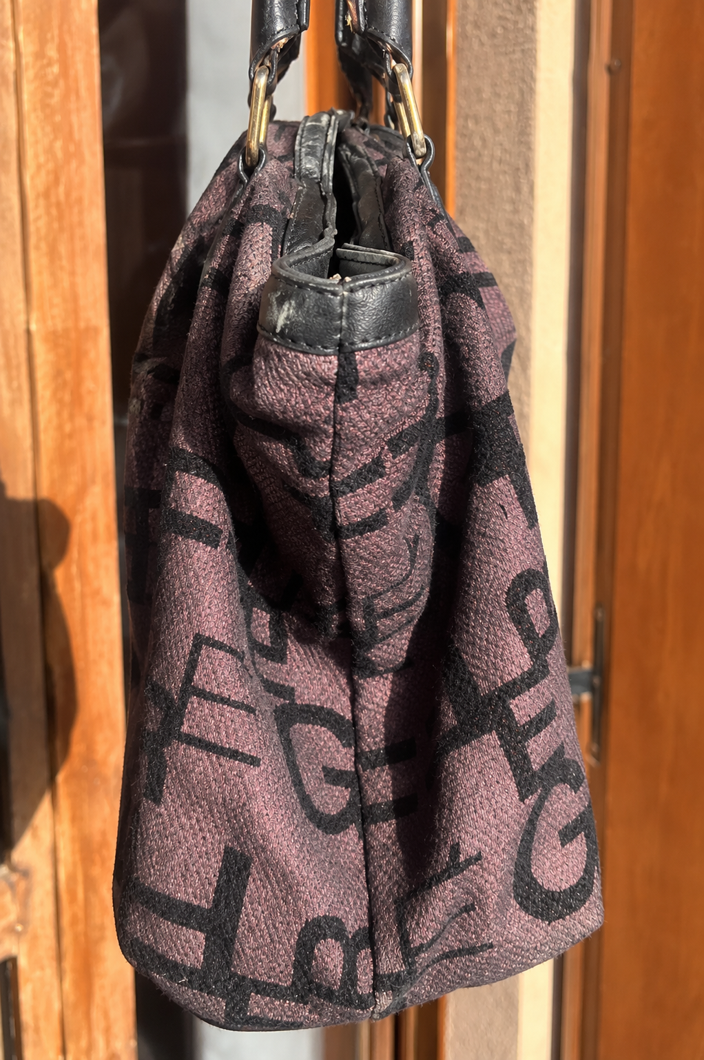 Gianfranco Ferré 2000's Monogram Tote - Burgundy - One Size