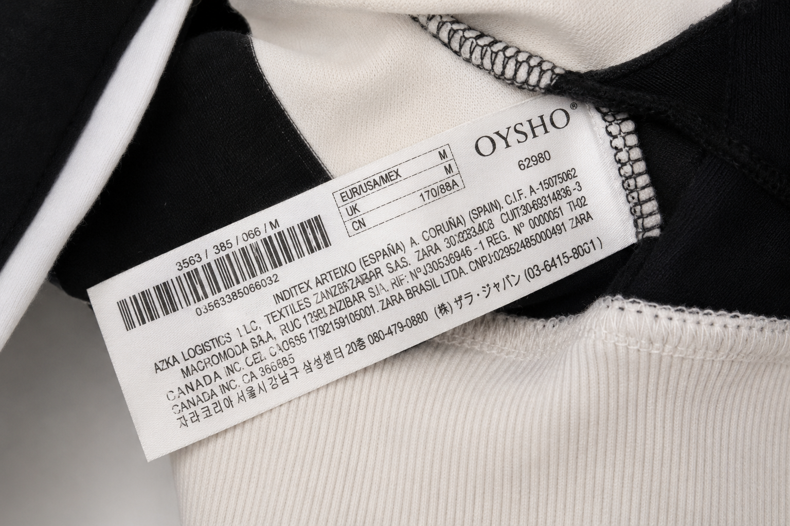 Rugby Stripe Sweatshirt - Black / White - M