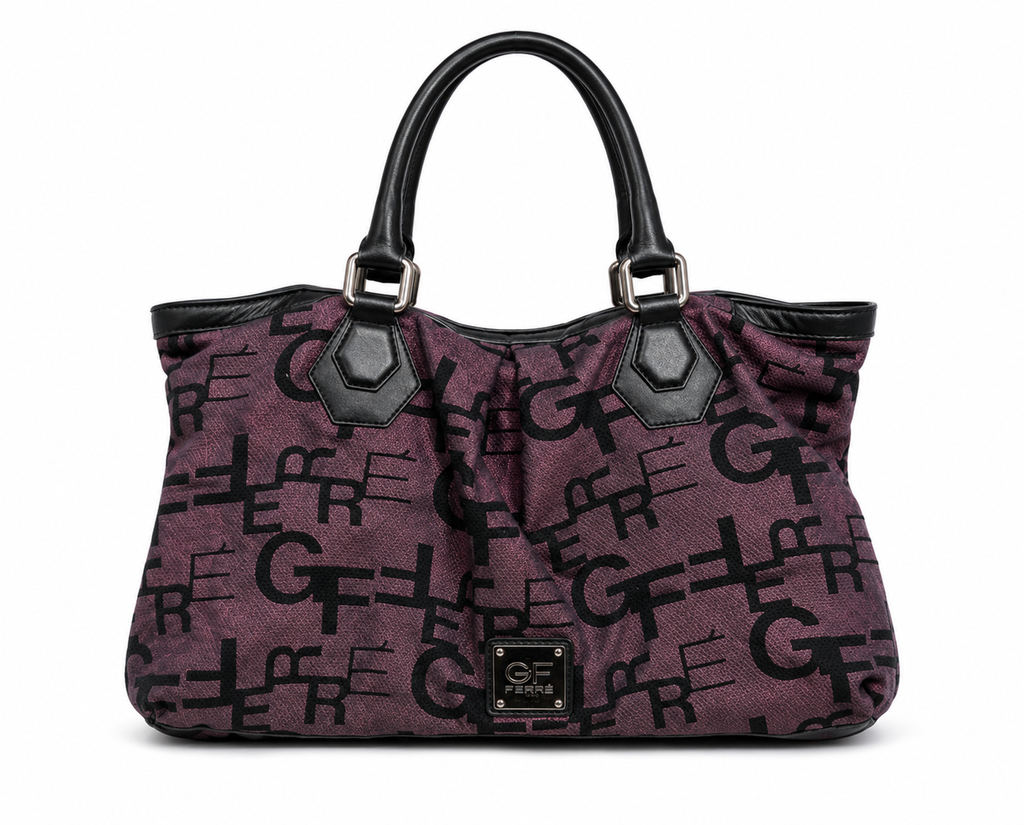 Gianfranco Ferré 2000's Monogram Tote - Burgundy - One Size