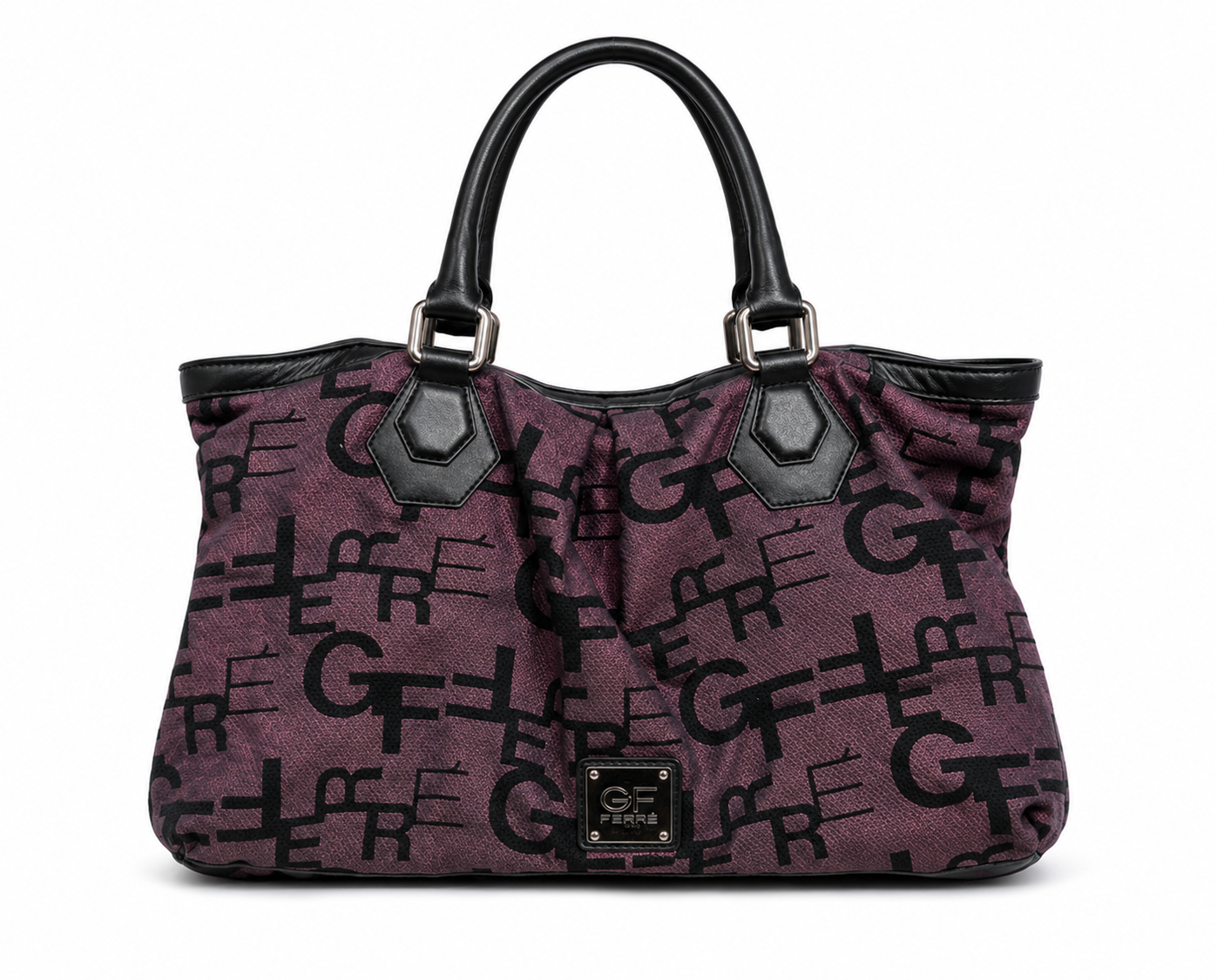 Gianfranco Ferré 2000's Monogram Tote - Burgundy - One Size