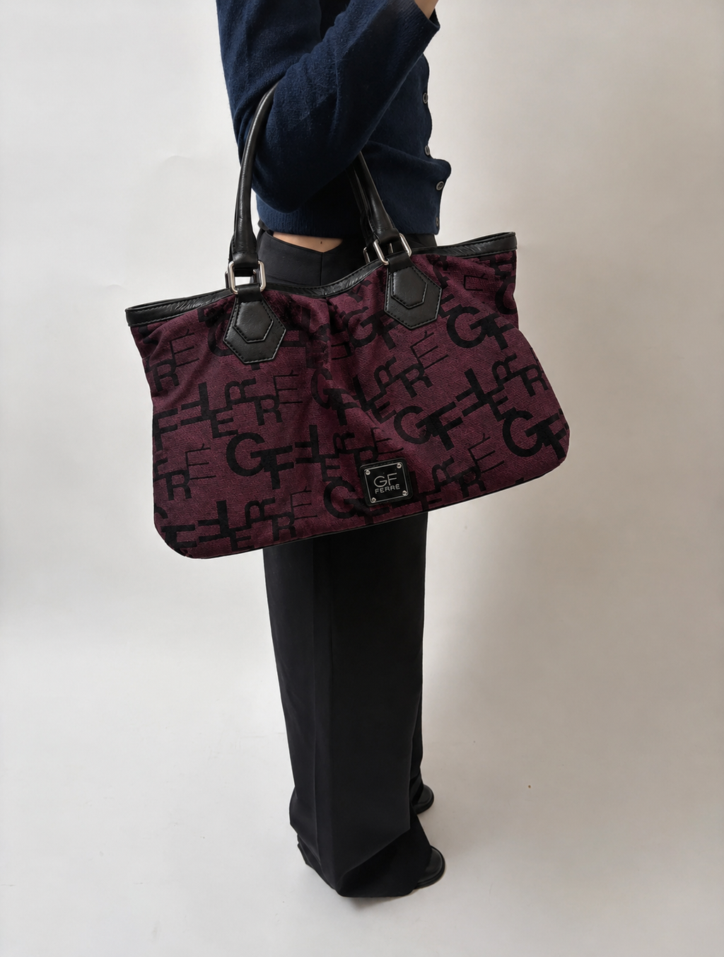 Gianfranco Ferré 2000's Monogram Tote - Burgundy - One Size
